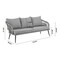 Manhattan Comfort Riviera Rope Wicker 4-Piece 5 Seater Patio Conversation Set with Cushions in Grey OD-CV015-GY - alternate 8